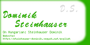 dominik steinhauser business card